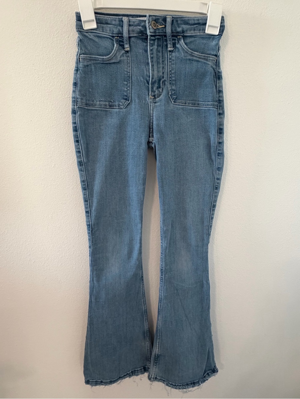 Hollister CO. Vintage High-Rise Light Blue Flare Jeans 00R